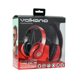 Volkano Falcon Series Headphones with Mic Red VB-VF401-R