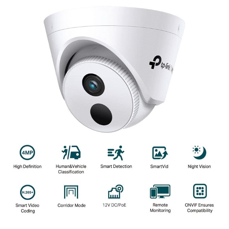 TP-Link VIGI C440I 4MP 4mm IR Turret Network Camera