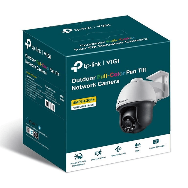 TP-Link VIGI C540 4MP 4mm Outdoor Full-Color Pan Tilt Network Camera