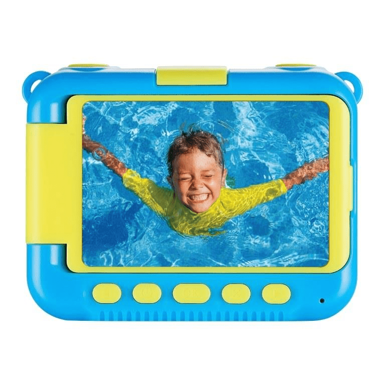 Volkano Kids Funtime 2.0 Series Waterproof Camera with Rotatable Screen Blue VK-10018-BL