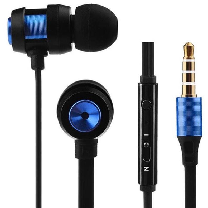 Volkano Alloy Series Metal Earphones Blue VK-1007-BL(V1)