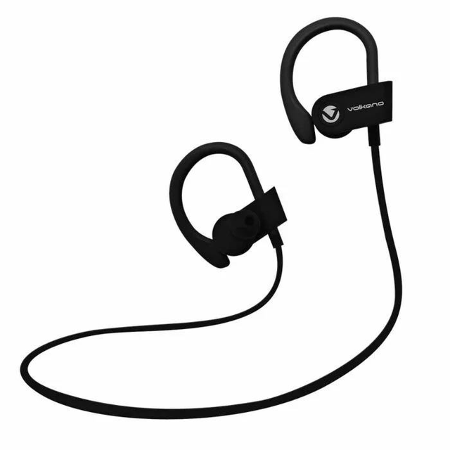 Volkano Race Series Bluetooth Sport Earhook Earphones Black VK-1008-BK