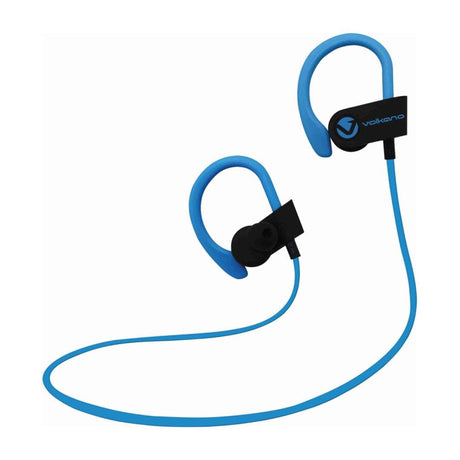 Volkano Race Series Bluetooth Sport Earhook Earphones Black Blue VK-1008-BKBL