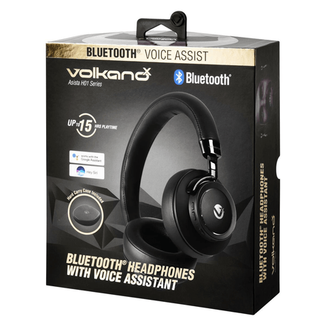 VolkanoX H01 Asista Series Bluetooth Headphones Black VK-1009-H01-BK