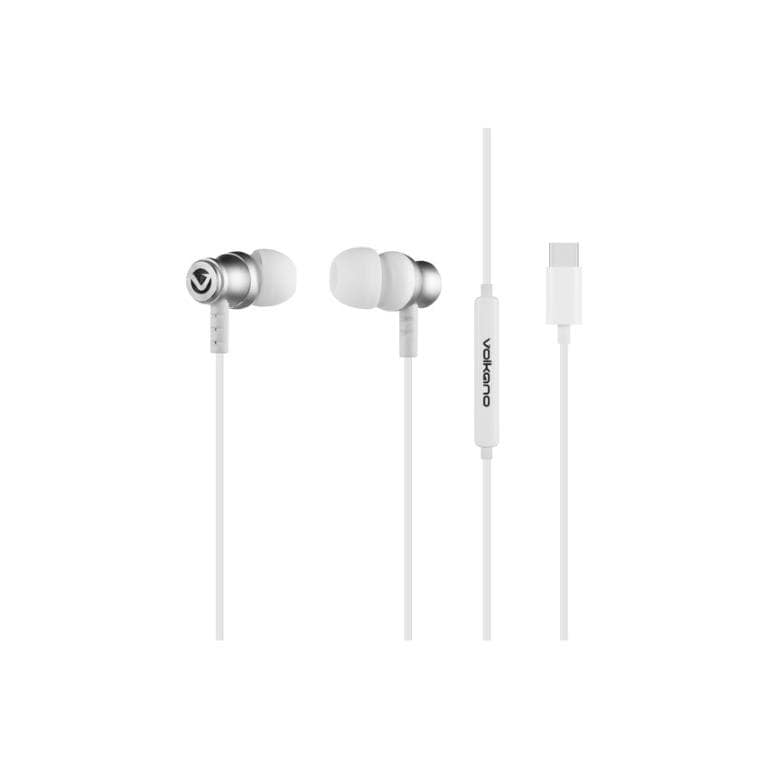 Volkano Prism 2.0 Series Type-C Wired Earphones White VK-1019-WT