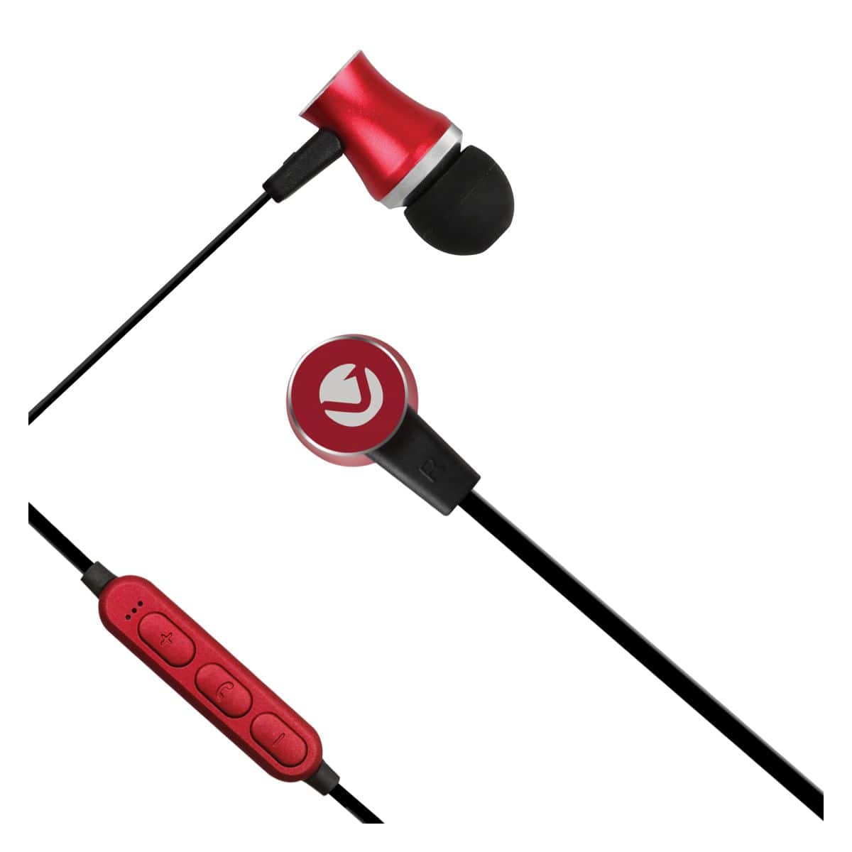 Volkano Chromium Bluetooth Earphones Red VK-1105-RD