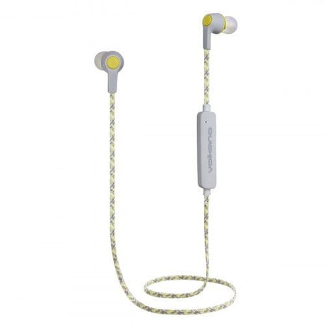 Volkano Moda Series Nylon Bluetooth Braided Earphones Yellow VK-1107-YL