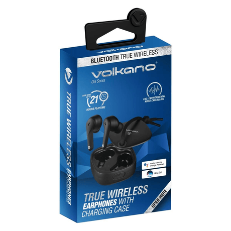 Volkano Ore Series TWS Earphones with Charging Case Black VK-1151-BK