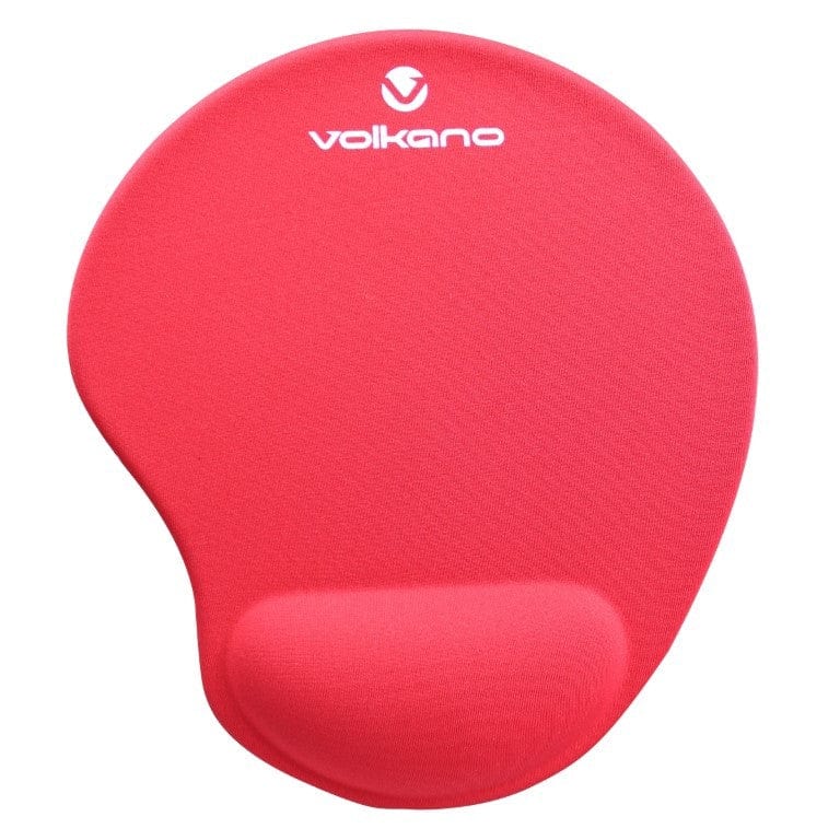 Volkano Comfort Series Gel Mousepad with Wristguard Red VK-20009-RD