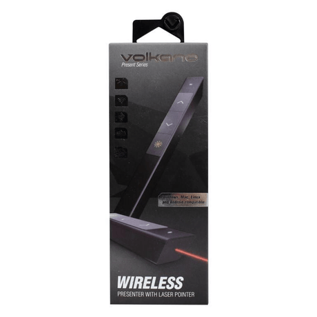 Volkano Present Series Wireless Presenter with Laser Pointer VK-20010-BK