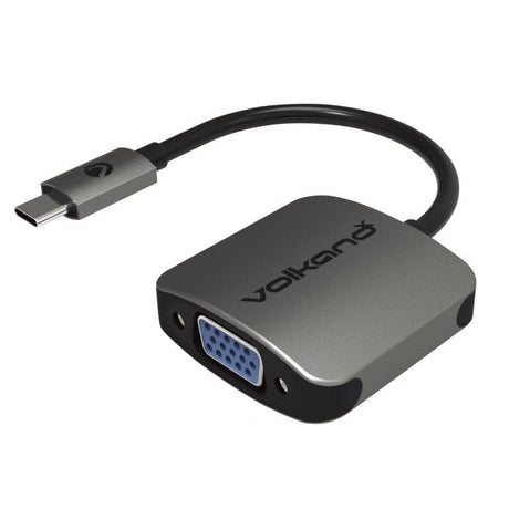 VolkanoX Core VGA Series USB Type-C to VGA Converter Charcoal VK-20042-CH