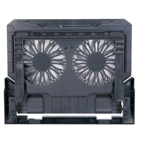 Volkano Glacier Series Upright Notebook Cooling Stand with Dual Fans VK-20053-BK