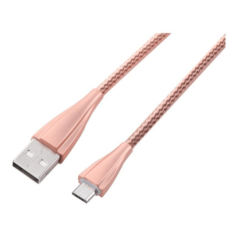 Volkano Fashion Series 1.8m Micro USB Charge and Data Cable Rose Gold VK-20060-RG