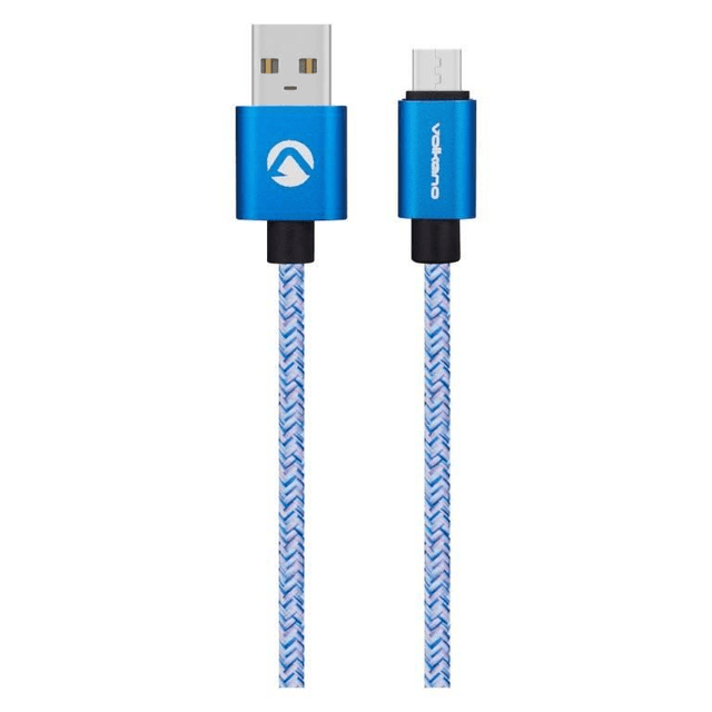 Volkano Fashion Series 1.8m Micro USB Charge and Data Cable Sky Blue VK-20060-SBL