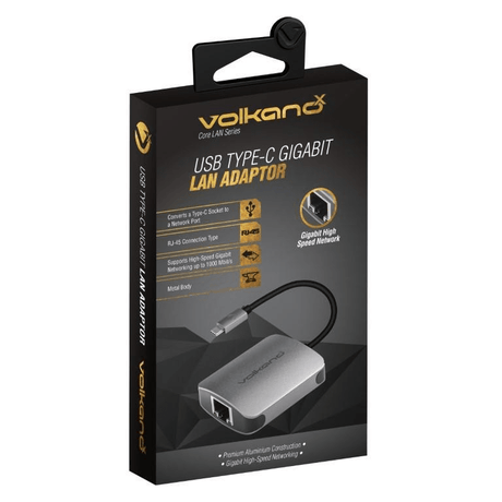 VolkanoX Core Lan Series USB Type-C to Gigabit LAN Adapter VK-20062-CH