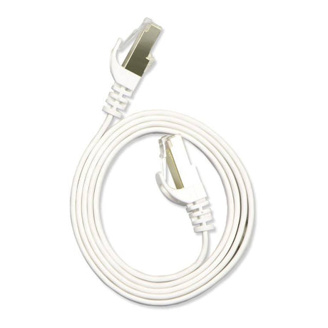 VolkanoX Giga Series 1m Cat 7 Ethernet Cable White with Gold Tips VK-20063-WT