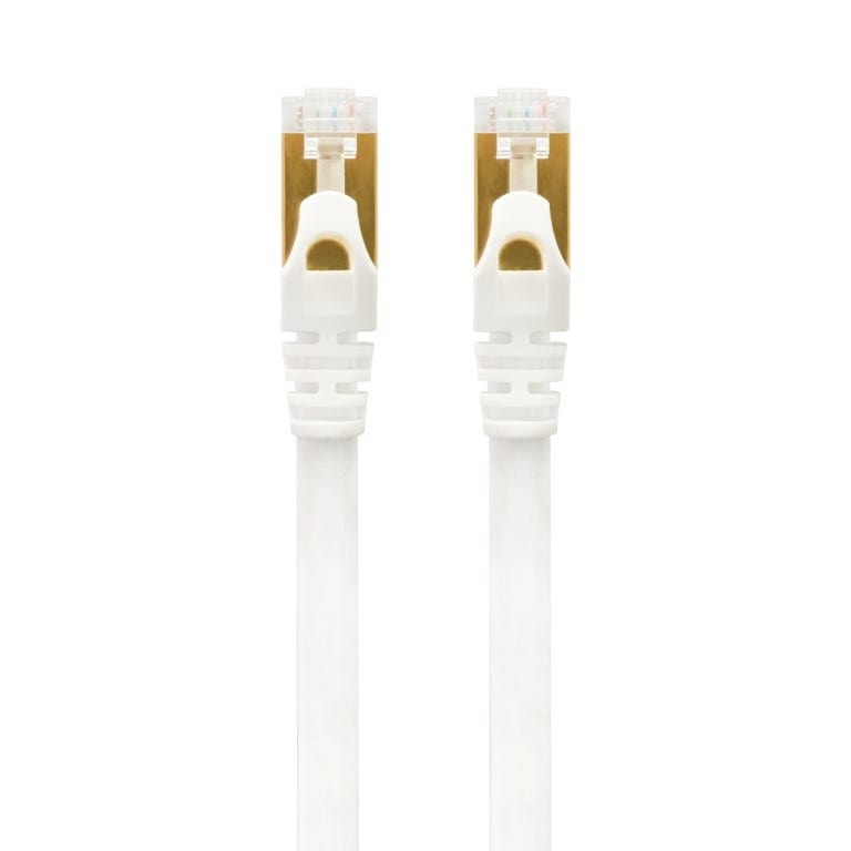 VolkanoX Giga Series 5m Cat 7 Ethernet Cable White with Gold Tips VK-20065-WT