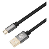 VolkanoX Couple Series 1m Micro USB Premium Twin Pack Charge and Data Cable Black VK-20068-BK