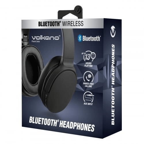 Volkano Phoenix Series Bluetooth Headphones Black VK-2009-BK