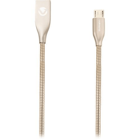 Volkano Iron Series Micro-USB Charge and Data Cable Champagne Gold VK-20092-CG