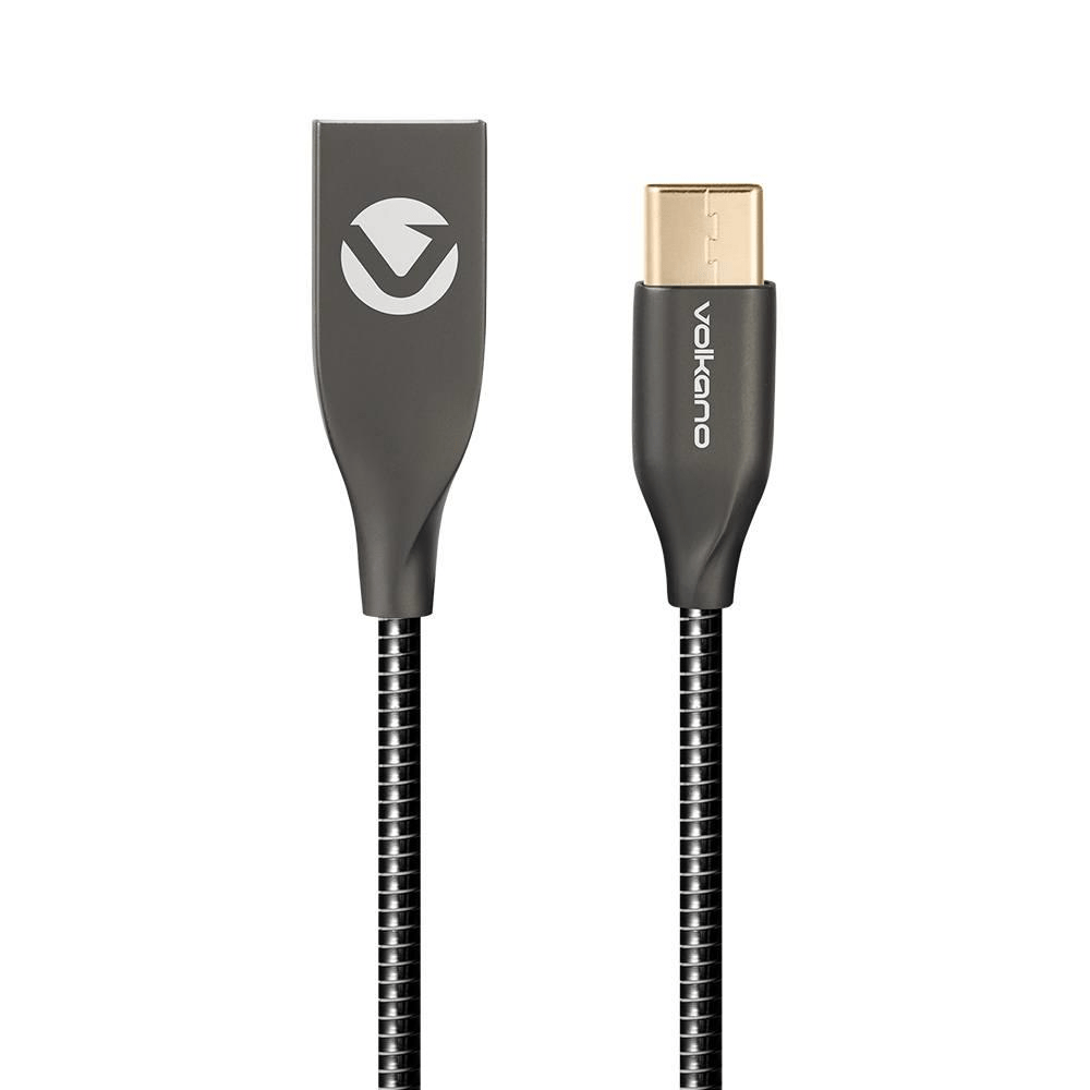 Volkano Iron Series Type-C Charge Cable 1.2m VK-20095-BK