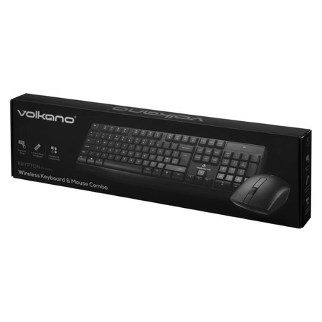 Volkano Krypton Wireless Keyboard and Mouse Combo VK-20123-BK(V2)