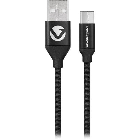 Volkano Weave Series Micro USB Fabric Braided Cable 3m Black VK-20146-BK