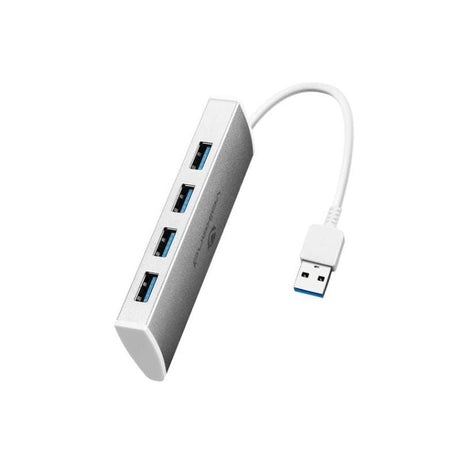 VolkanoX Media Series 4-port USB Hub with Power Adaptor VK-20208-SL