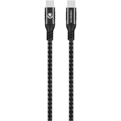 Volkano Weave Series 1.2m 100W Type-C to Type-C Cable VK-20230-BK