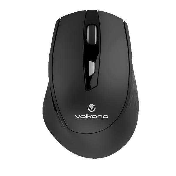 Volkano Chrome Series 2.4GHz Wireless Ergonomic Mouse - Black VK-20234-BK