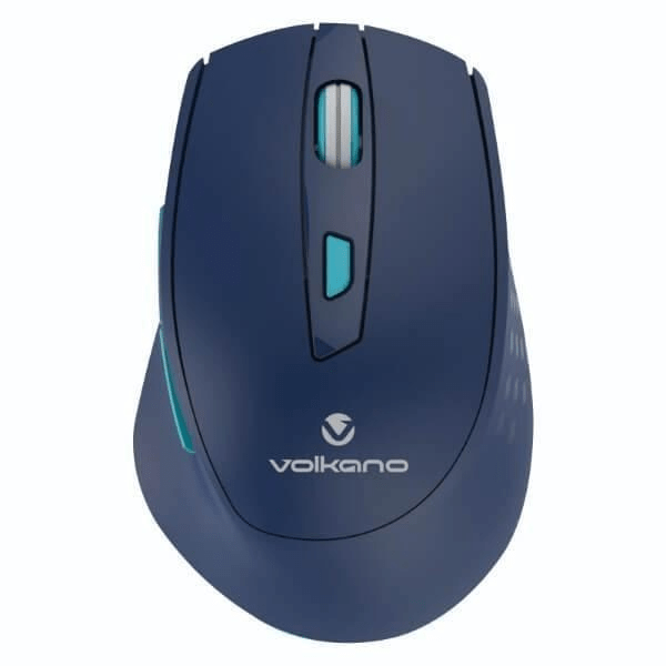 Volkano Chrome Series 2.4GHz Wireless Ergonomic Mouse - Blue VK-20234-BL