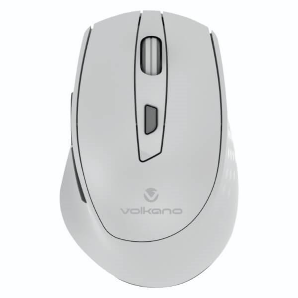 Volkano Chrome Series 2.4GHz Wireless Ergonomic Mouse - Gray VK-20234-GY