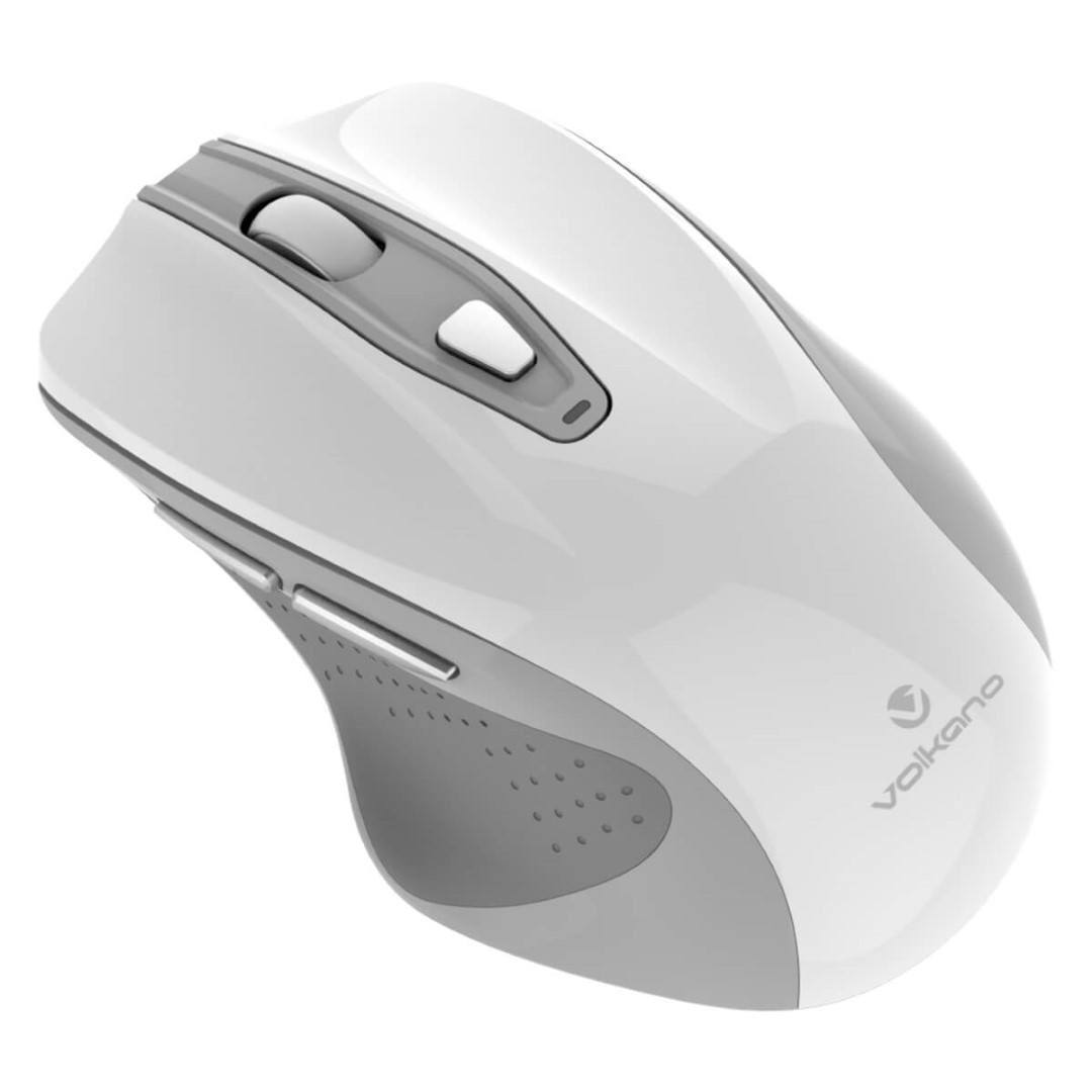 Volkano Aurum Series Rechargeable Bluetooth 2.4GHz Mouse - White VK-20235-WT