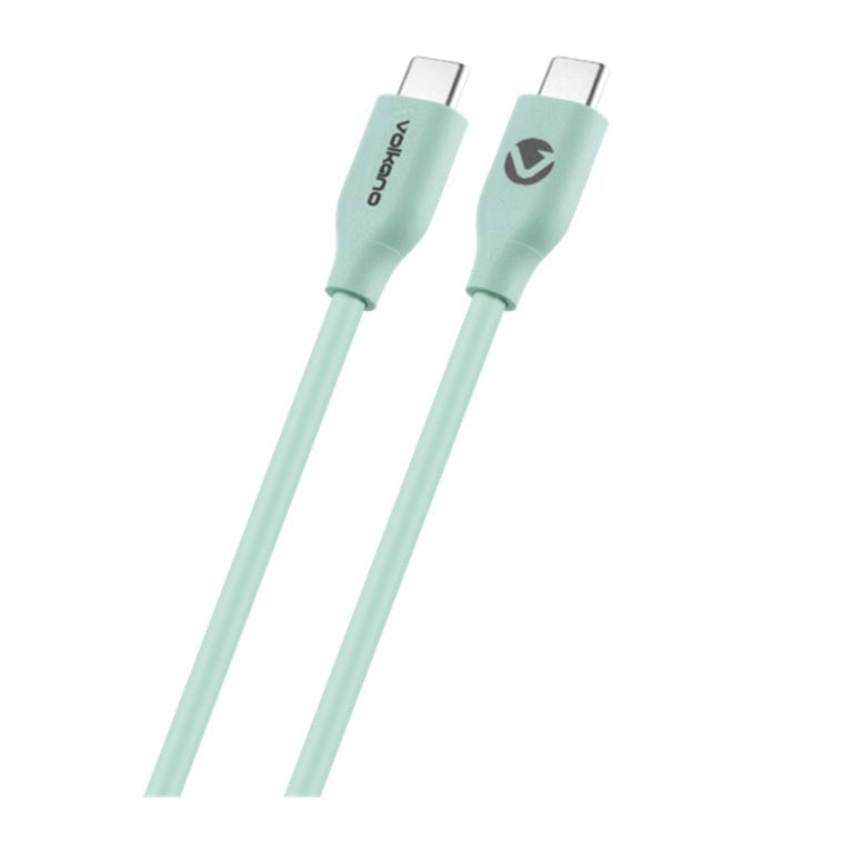 Volkano Flexi Series 60W Type-C to Type-C Charging Cable 2.5m Green VK-20266-GR