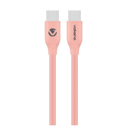 Volkano Flexi Series 60W Type-C to Type-C Charging Cable 2.5m Pink VK-20266-PK