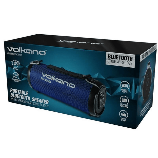 Volkano Mini Mamba Series Bluetooth Speaker Blue VK-3201-BL(V1)