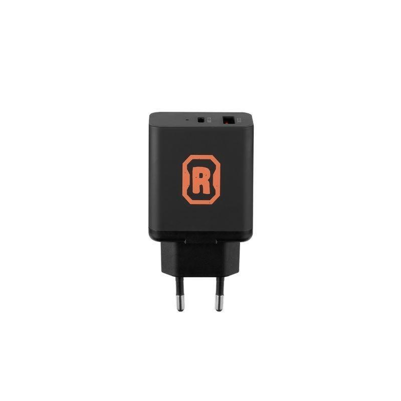 Volkano Rugged Dual USB Wall Charger with QC3.0 and PD VK-4104-BK