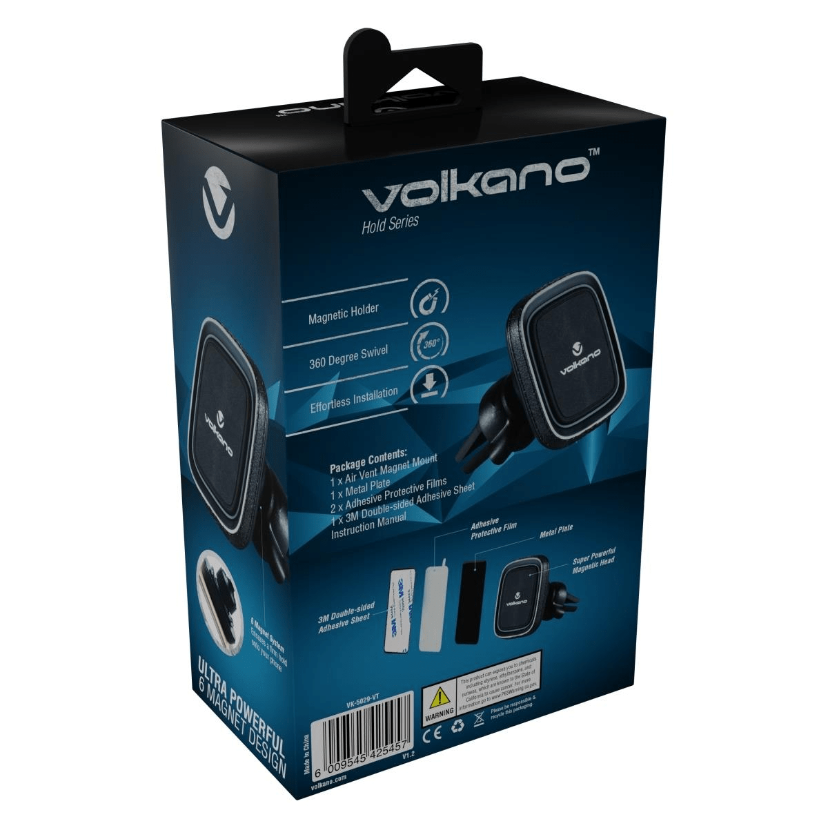 Volkano Hold Series Magnetic Vent Phone Holder VK-5029-VT