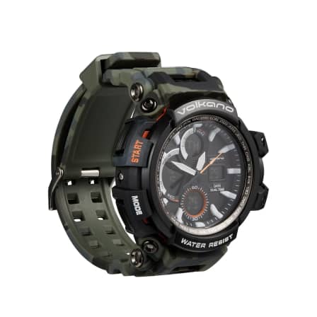 Volkano Routine Series Sports Camo Watch Green VK-5201-GNCM