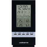 Volkano Dew Series Wireless Home Weather Station Black VK-6300-BK