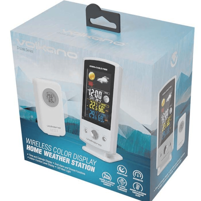 Volkano Drizzle Series Weather Station White VK-6301-WT