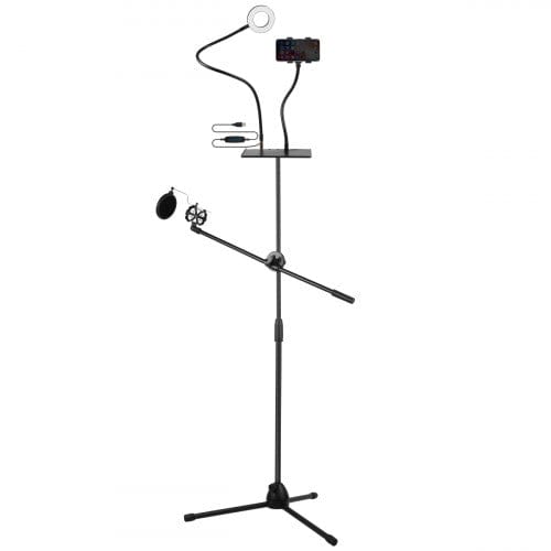 Volkano Insta Series Home Vlogging Kit with Floor Tripod VK-6503-BK