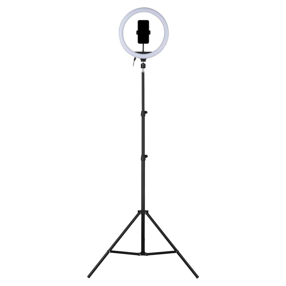 Volkano Insta Series 12-inch Ring Light on Tripod Black VK-6510-BK