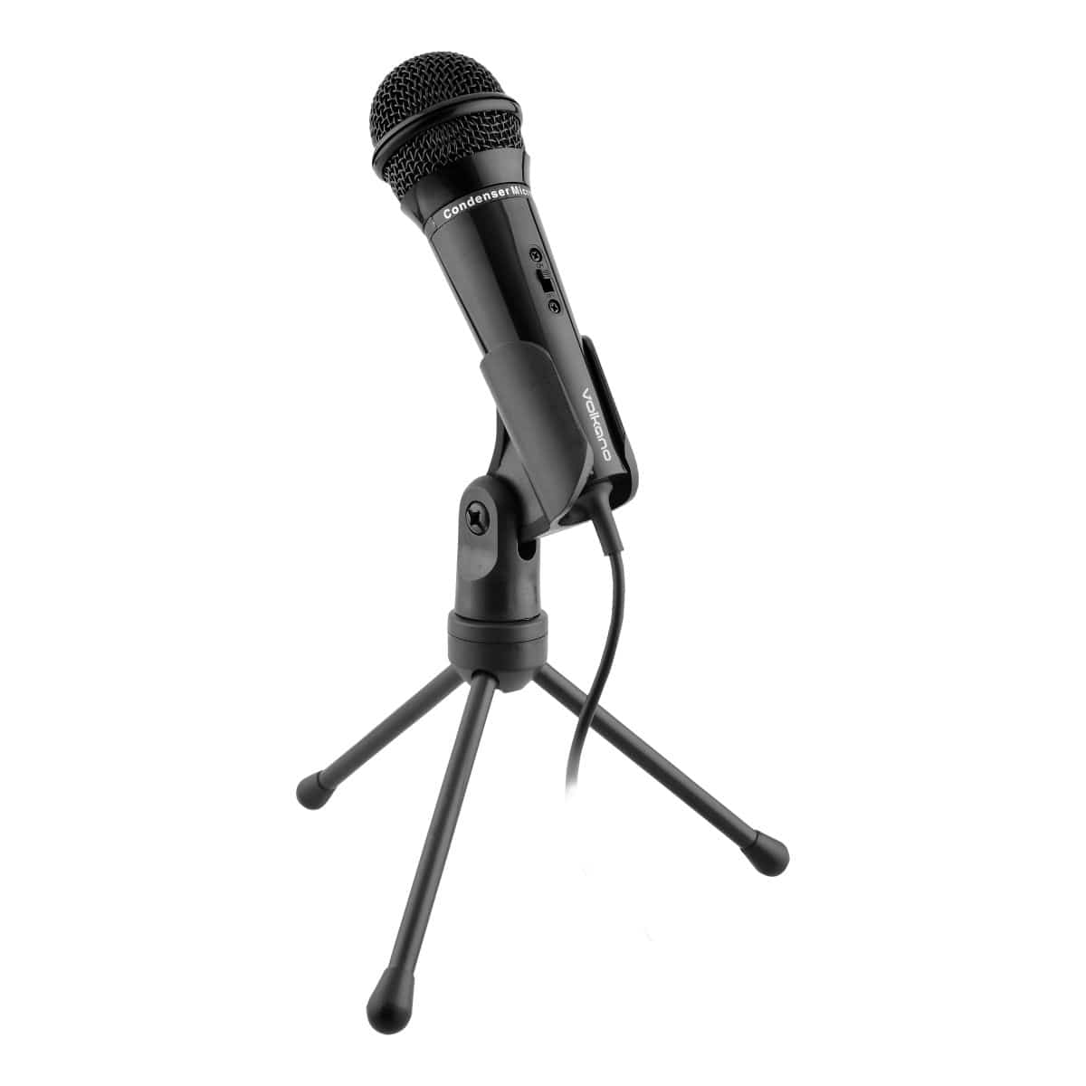 Volkano Stream Vocal Microphone with Tripod Stand VK-6519-BK