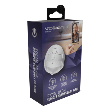 Volkano Clout Series Social Media Remote Controller Ring VK-6526-WT