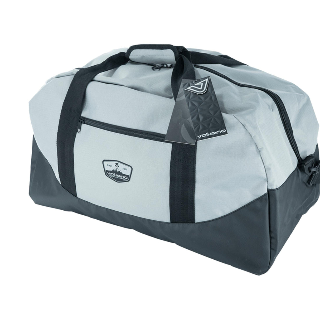 Volkano Notties 70L Weekender Duffle Bag Black Grey VK-7030-GRBK