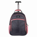 Volkano Orthopaedic Trolley Notebook Backpack Grey Pink VK-7094-DGRPK