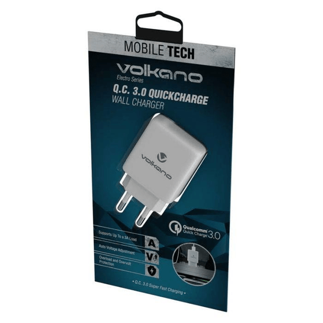 Volkano Electro Series Quickcharge Wall Charger VK-8009-WT