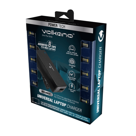 Volkano Omni Plus Universal 70W Notebook Charger VK-8047-BK