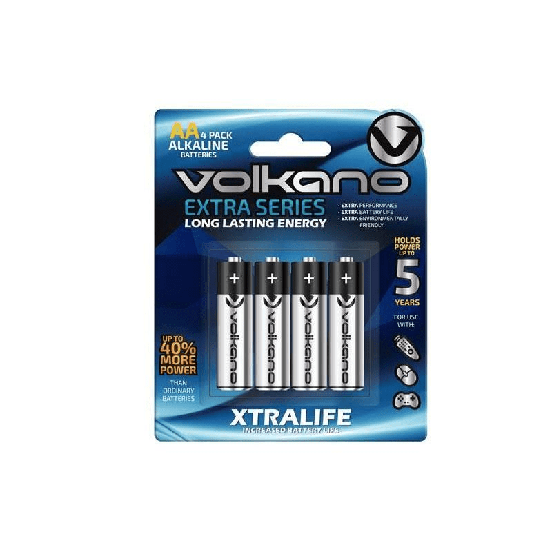 Volkano Extra Series Alkaline AA Batteries 4-pack VK-8100-BL